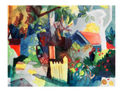 Affiche Art August Macke Landschaft 60x80cm AM 46 | yourdeclineoration.com