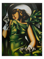 Affiche Art Tamara De Lempicka Donna Vestita In Verde 60x80cm TDL 17 | yourdeclineoration.com