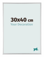 Aurora Aluminium Cadre Photo 30x40cm Argent Mat De Face Mesure | yourdeclineoration.com