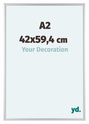 Aurora Aluminium Cadre Photo 42x59-4cm A2 Argent Mat De Face Mesure | yourdeclineoration.com