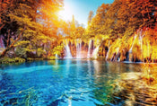 Wizard+Genius Waterfall And Lake In Croatia Papier Peint Intissé 384x260cm 8 bandes | yourdeclineoration.com