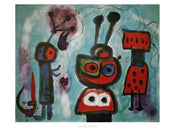 Affiche Art Joan Miro L oiseau au regard calme 80x60cm JM 271 PGM | yourdeclineoration.com