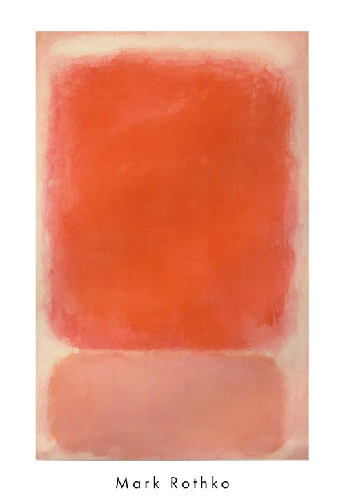 Affiche Art Mark Rothko Red and Pink on Pink 1953 55 5x81 5cm MKR 953 PGM | yourdeclineoration.com