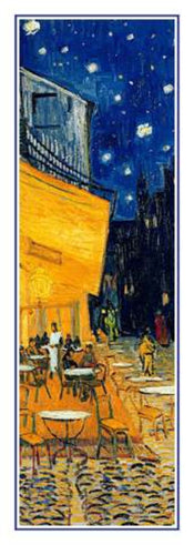Affiche Art Vincent van Gogh Café de Nuit 25x70cm VV 24S PGM | yourdeclineoration.com