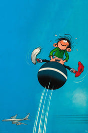 Affiche Poster Gaston Jumping Balloon 61x91 5cm Abystyle GBYDCO534 | yourdeclineoration.com