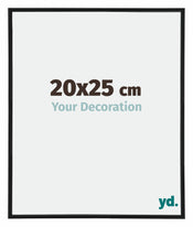 Annecy Plastique Cadre Photo 20x25cm Noir Mat De Face Mesure | yourdeclineoration.com