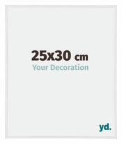 Annecy Plastique Cadre Photo 25x30cm Blanc Brillant De Face Mesure | yourdeclineoration.com