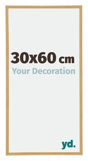 Annecy Plastique Cadre Photo 30x60cm Hêtre De Face Mesure | yourdeclineoration.com
