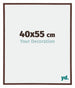 Annecy Plastique Cadre Photo 40x55cm Brun De Face Mesure | yourdeclineoration.com