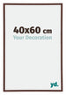 Annecy Plastique Cadre Photo 40x60cm Brun De Face Mesure | yourdeclineoration.com