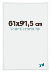 Annecy Plastique Cadre Photo 61x91 5cm Blanc Brillant De Face Mesure | yourdeclineoration.com