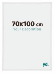 Annecy Plastique Cadre Photo 70x100cm Blanc Brillant De Face Mesure | yourdeclineoration.com