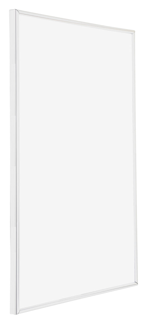 Annecy Plastique Cadre Photo 70x100cm Blanc Brillant De Face Oblique | yourdeclineoration.com