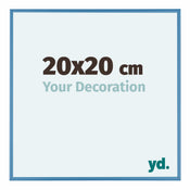 Austin Aluminium Cadre Photo 20x20cm Acier Blue De Face Mesure | yourdeclineoration.com
