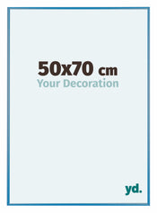 Austin Aluminium Cadre Photo 50x70cm Acier Blue De Face Mesure | yourdeclineoration.com
