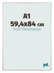 Austin Aluminium Cadre Photo 59 4x84cm A1 Argent Mat De Face Mesure | yourdeclineoration.com