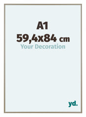 Austin Aluminium Cadre Photo 59 4x84cm A1 Champagne De Face Mesure | yourdeclineoration.com