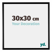 Bordeaux Plastique Cadre Photo 30x30cm Noir Mat De face Mesure | yourdeclineoration.com