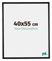 Bordeaux Plastique Cadre Photo 40x55cm Noir Mat De face Mesure | yourdeclineoration.com