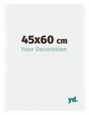 Bordeaux Plastique Cadre Photo 45x60cm Blanc Brillant De face Mesure | yourdeclineoration.com