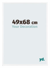 Bordeaux Plastique Cadre Photo 49x68cm Blanc Brillant De Face Mesure | yourdeclineoration.com
