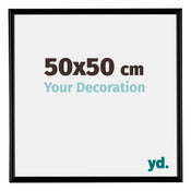 Bordeaux Plastique Cadre Photo 50x50cm Noir Mat De face Mesure | yourdeclineoration.com