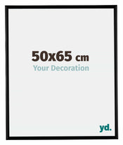 Bordeaux Plastique Cadre Photo 50x65cm Noir Mat De face Mesure | yourdeclineoration.com