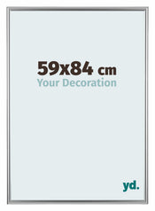 Bordeaux Plastique Cadre Photo 59x84cm Argent De Face Mesure | yourdeclineoration.com