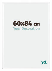 Bordeaux Plastique Cadre Photo 60x84cm Blanc Brillant De face Mesure | yourdeclineoration.com