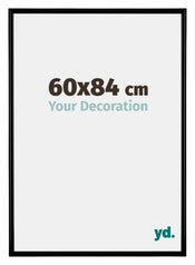 Bordeaux Plastique Cadre Photo 60x84cm Noir Mat De face Mesure | yourdeclineoration.com