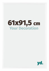 Bordeaux Plastique Cadre Photo 61x91 5cm Blanc Brillant De face Mesure | yourdeclineoration.com