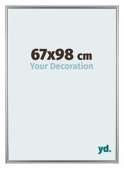 Bordeaux Plastique Cadre Photo 67x98cm Argent De Face Mesure | yourdeclineoration.com