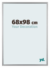 Bordeaux Plastique Cadre Photo 68x98cm Argent De Face Mesure | yourdeclineoration.com