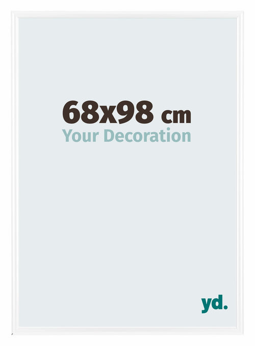 Bordeaux Plastique Cadre Photo 68x98cm Blanc Brillant De Face Mesure | yourdeclineoration.com