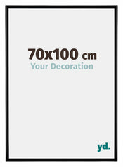 Bordeaux Plastique Cadre Photo 70x100cm Noir Mat De face Mesure | yourdeclineoration.com