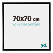 Bordeaux Plastique Cadre Photo 70x70cm Noir Mat De face Mesure | yourdeclineoration.com