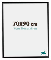 Bordeaux Plastique Cadre Photo 70x90cm Noir Mat De face Mesure | yourdeclineoration.com