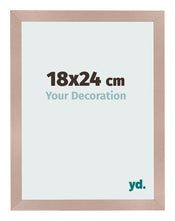 Cadre Photo 18x24 cm Rose Ancien MDF Bologna De Face Mesure | yourdeclineoration.com