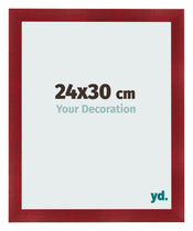 Cadre Photo 24x30cm Vin Rouge Patine MDF Pisa De Face Mesure | yourdeclineoration.com