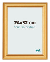 Cadre Photo 24x32cm Or Mat MDF Lazio De Face Mesure | yourdeclineoration.com