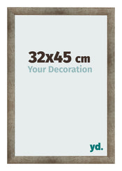 Cadre Photo 32x45 cm Metal Vintage MDF Bologna De Face Mesure | yourdeclineoration.com