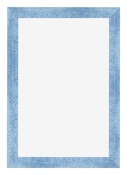 Cadre Photo 32x45cm Bleu Brillant Patine MDF Pisa De Face | yourdeclineoration.com