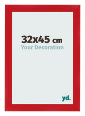 Cadre Photo 32x45cm Rouge MDF Pisa De Face Mesure | yourdeclineoration.com