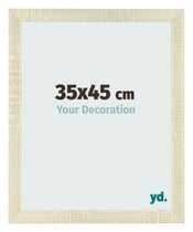 Cadre Photo 35x45cm Chene Sonoma MDF Pisa De Face Mesure | yourdeclineoration.com
