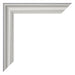 Cadre Photo 37 5x98cm Argent Mat MDF Lazio Detail Coin | yourdeclineoration.com