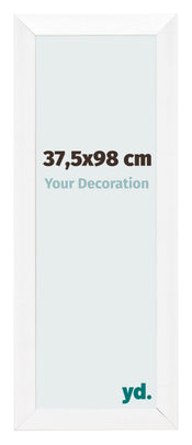 Cadre Photo 37 5x98cm Blanc Vintage MDF Pisa De Face Mesure | yourdeclineoration.com