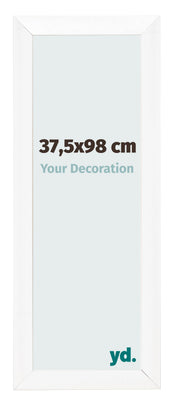 Cadre Photo 37 5x98cm Blanc Vintage MDF Pisa De Face Mesure | yourdeclineoration.com