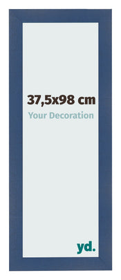 Cadre Photo 37 5x98cm Bleu Fonce Patine MDF Pisa De Face Mesure | yourdeclineoration.com