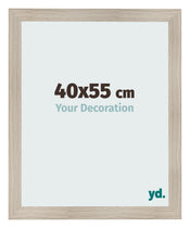 Cadre Photo 40x55cm Chene Rustique MDF Pisa De Face Mesure | yourdeclineoration.com