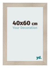 Cadre Photo 40x60cm Chene Rustique MDF Pisa De Face Mesure | yourdeclineoration.com